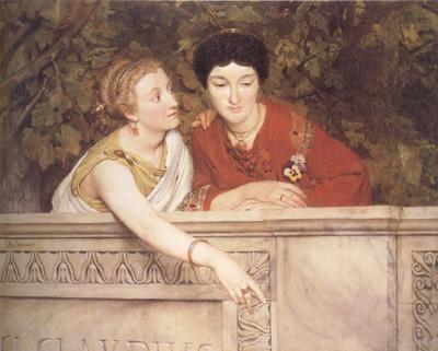 Alma-Tadema, Sir Lawrence Gallo-Roman Women (mk23) china oil painting image